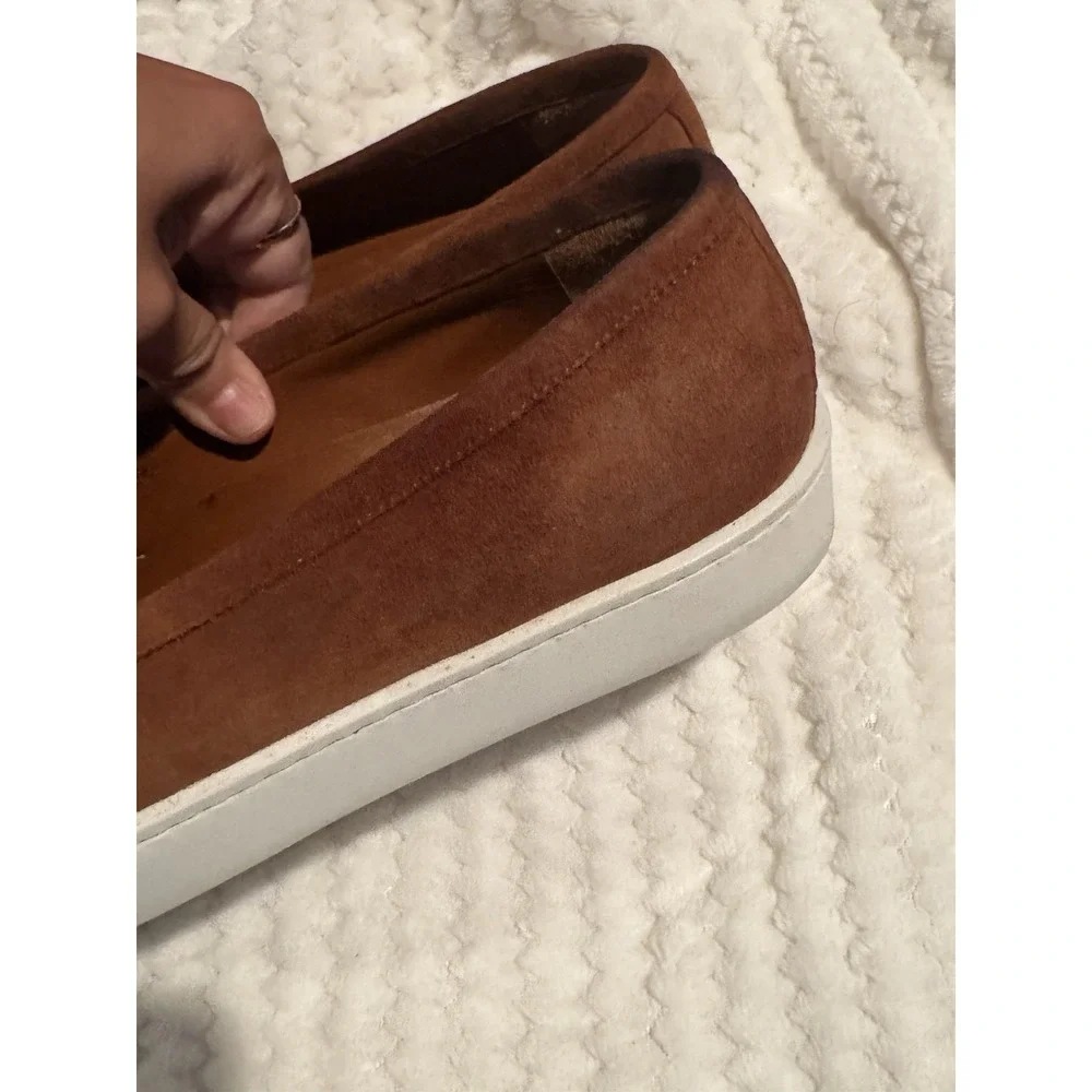 Authentic Manolo Blahnik Ellis Suede Penny Loafers‎ Men's Size 40.5 Brown Italy